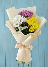 Букет цветов из:  Хризантемы в Малояз