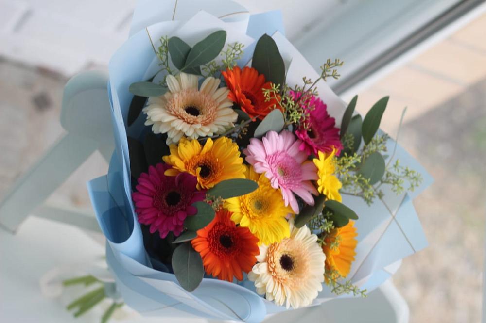 Букет цветов из: Герберы в Малояз