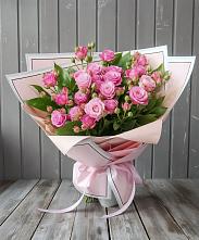 Букет Розовый кустик в Малояз