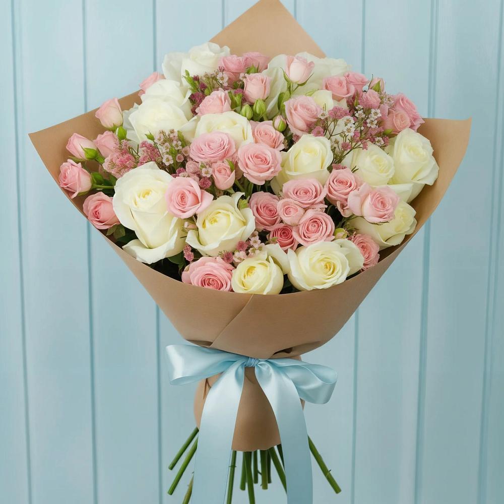 Букет цветов из: Розы в Малояз