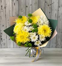 Букет цветов из:  Хризантемы #REPLACE_PRED# Малояз