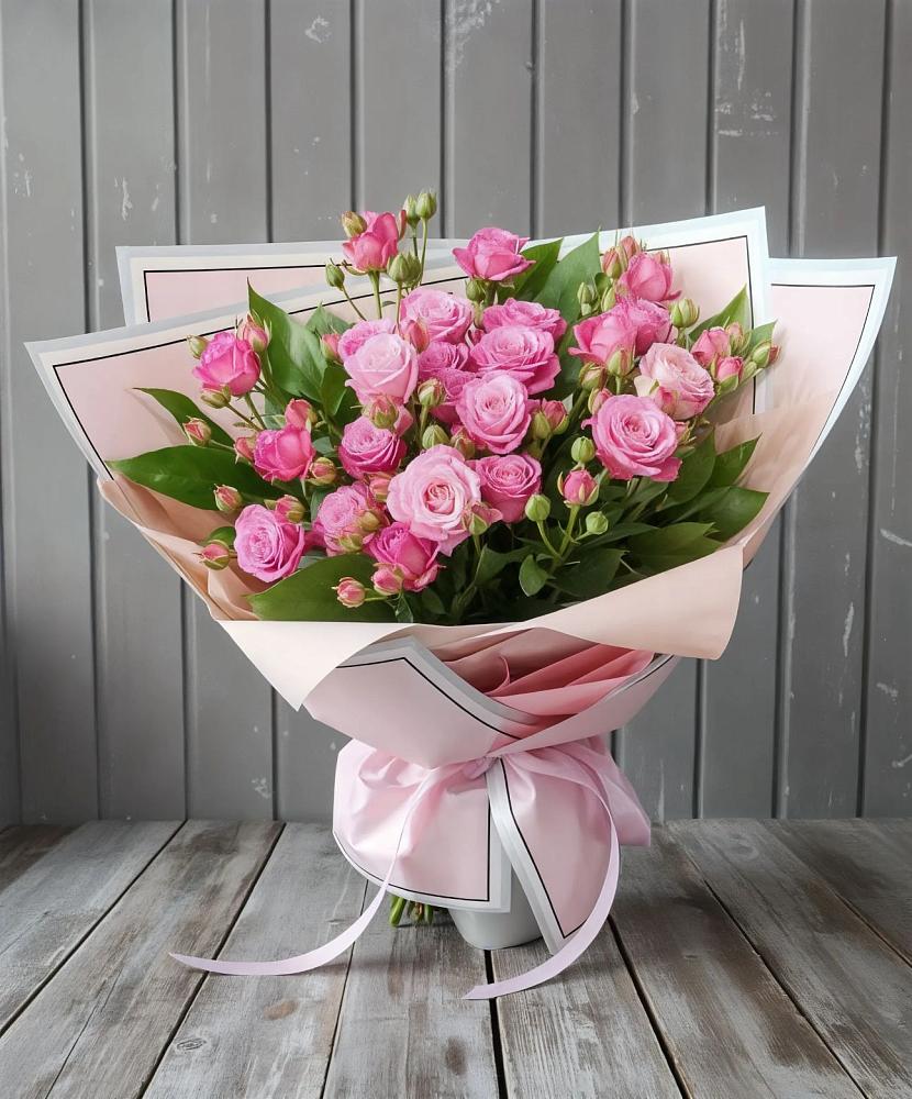 Букет Розовый кустик в Малояз