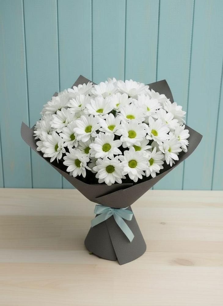 Букет цветов из: Хризантемы в Малояз