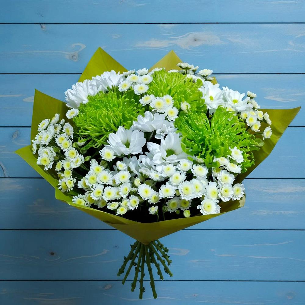 Букет цветов из: Хризантемы в Малояз