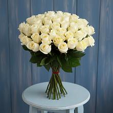 Букет 51 Белая роза Эдлесс Лав #REPLACE_PRED# Малояз