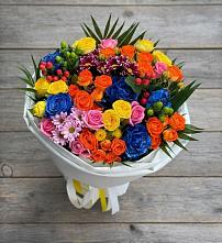 Букет цветов из:  Розы и Хризантемы #REPLACE_PRED# Малояз