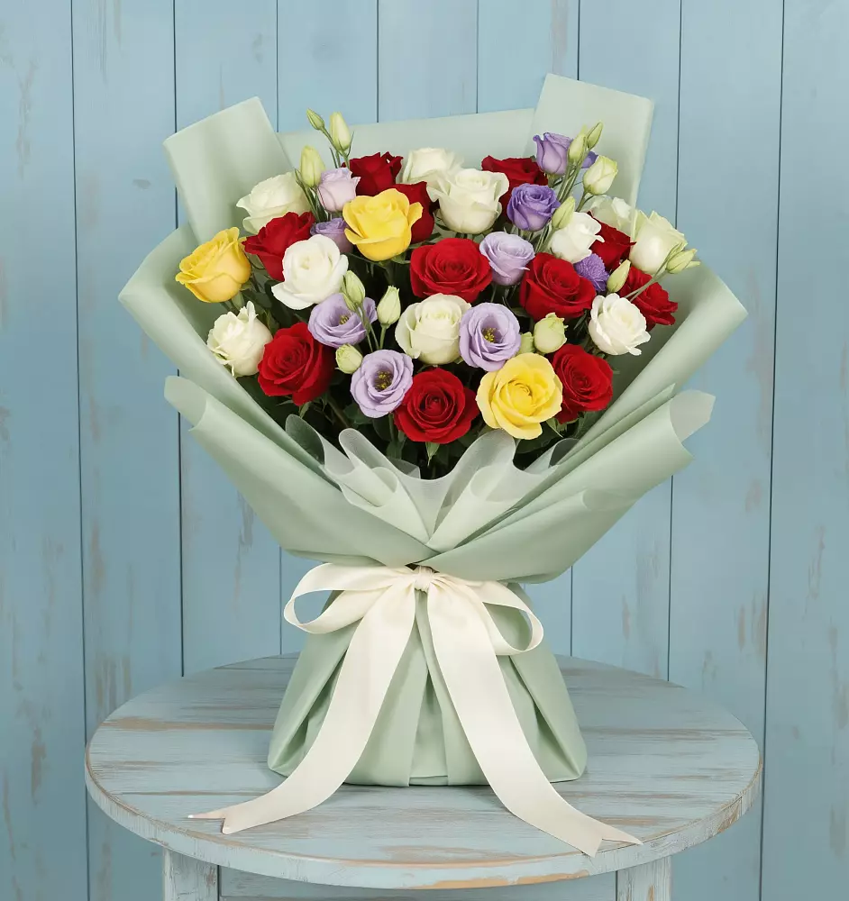 Букет цветов из: Розы в Малояз